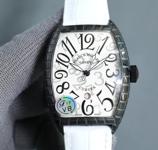 Franck Muller Curvex Black-White Engraved