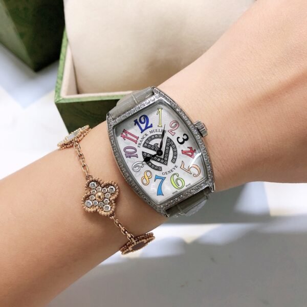 Franck Muller Curvex Lady Diamond Stainless Steel Watch