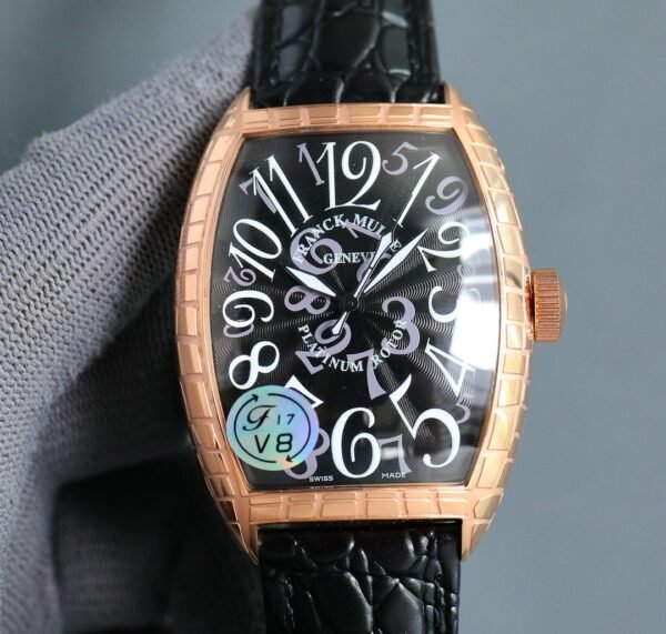 Franck Muller Platinum Rotor Gold-Black Engraved
