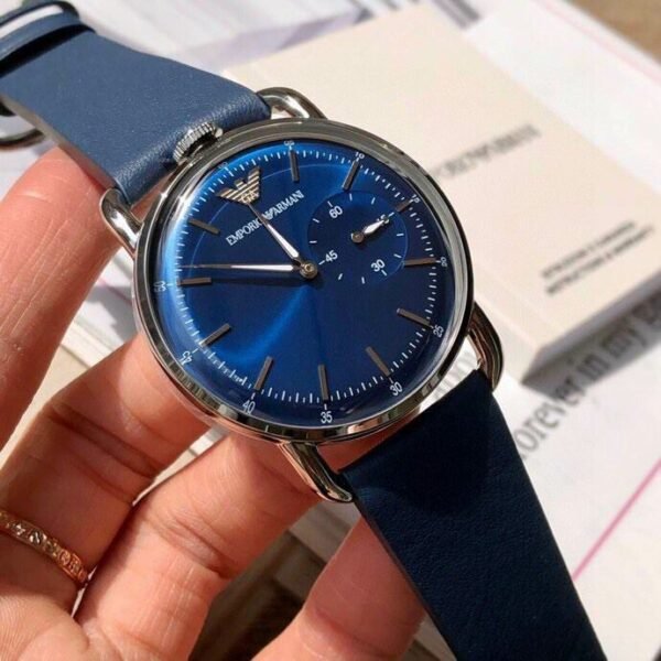 Emporio Armani AR0382 Men's Stainless Steel Quartz Watch Blue