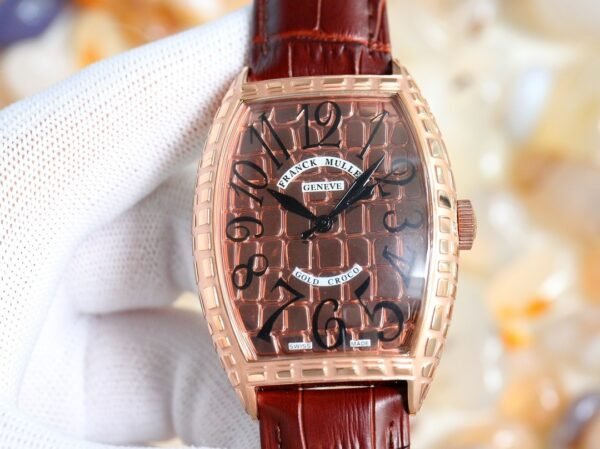 Franck Muller Iron Croco Engraved Gold
