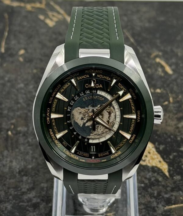 Omega Seamaster Aqua Terra 150M Worldtimer Green Dial
