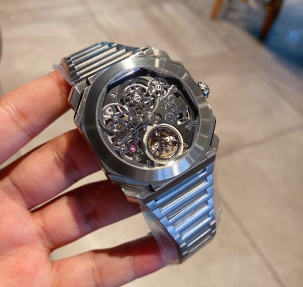 Bvlgari Octo Finissimo Watch Silver Luxury Men Watch