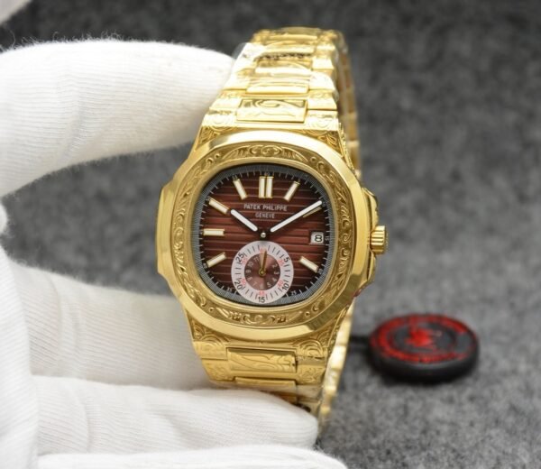 Patek Philippe Nautilus Gold Engraved (5980/1A-014)