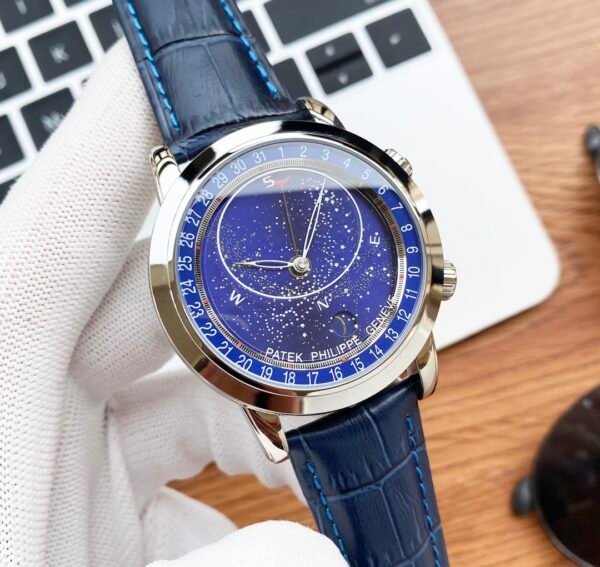 Patek Philippe Sky Moon Celestial Silver Men Watch
