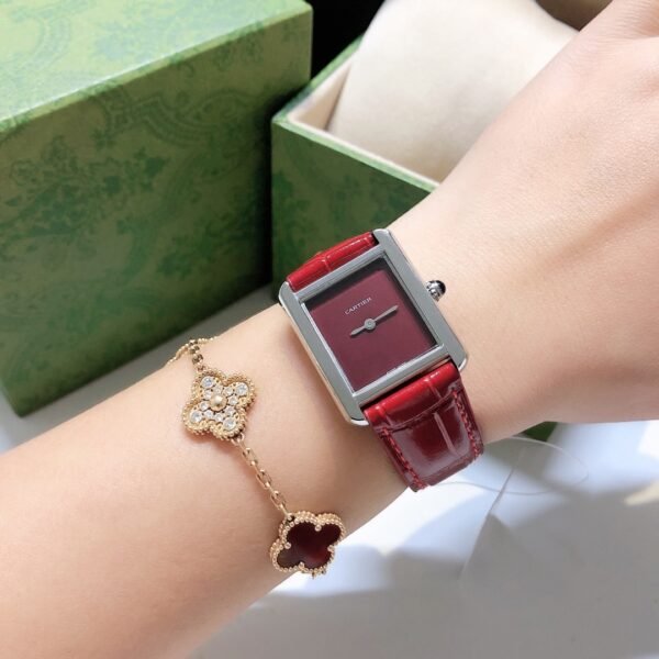 Cartier Tank Louis WGTA009 Silver Luxury Woman Watch