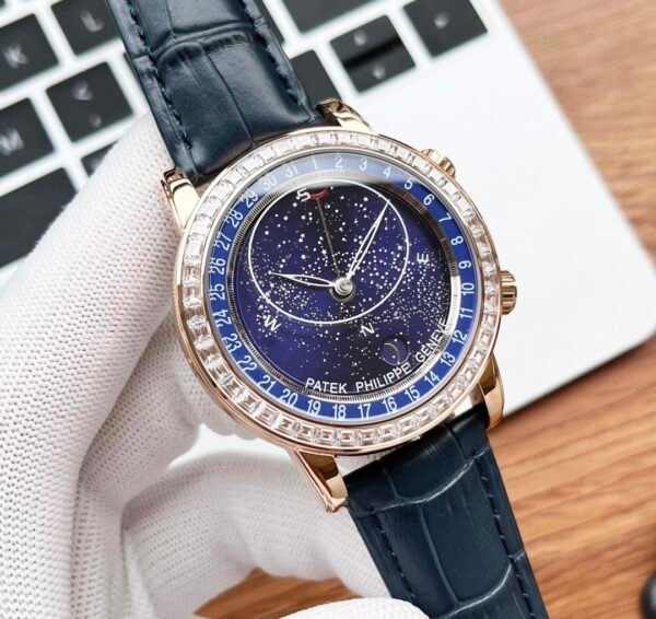 Patek Philippe Sky Moon Celestial Gold-Diamond Men Watch