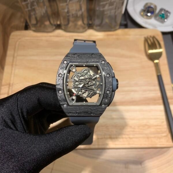 Richard Mille Black-Carbon Skeleton Luxury Men Watch