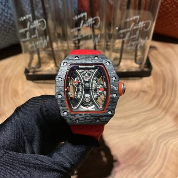 Richard Mille RM53-01 Black-Red Skeleton Men Watch