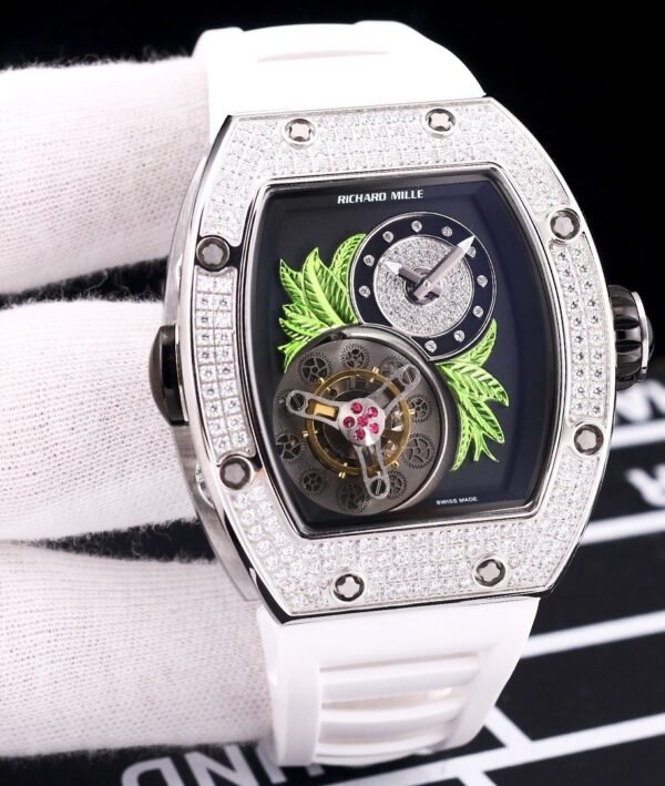 Richard Mille RM 19-02 Silver-Diamond Luxury Men Watch