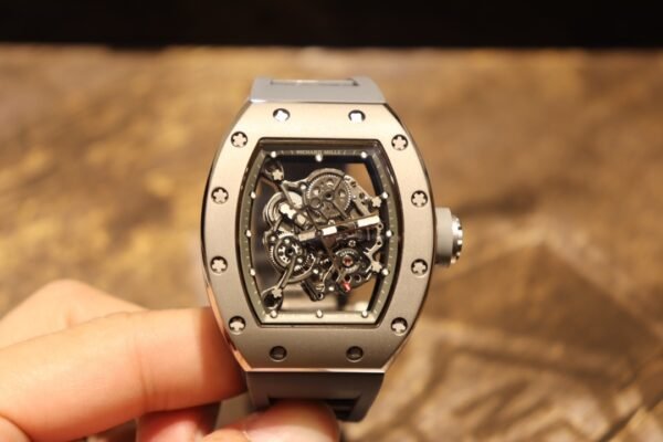Richard Mille RM-055 Silver Skeleton Men Watch