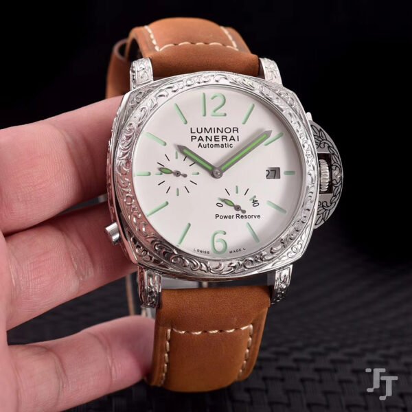 Panerai Luminor Power Reserve Engraved Luxury Men Watch