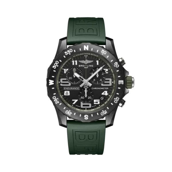 Green Breitling Endurance Pro Quartz 44mm Mens Watch