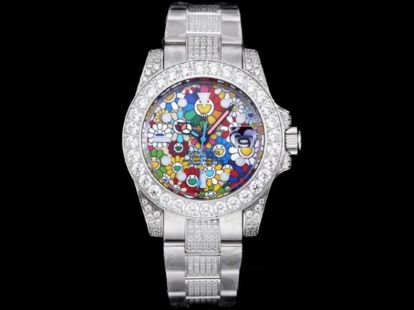 Rolex Daytona Diamond Rainbow White Luxury Men Watch
