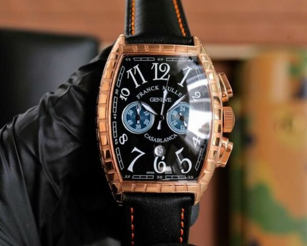Franck Muller Casablanca Gold Engraved Luxury Men`s Watch