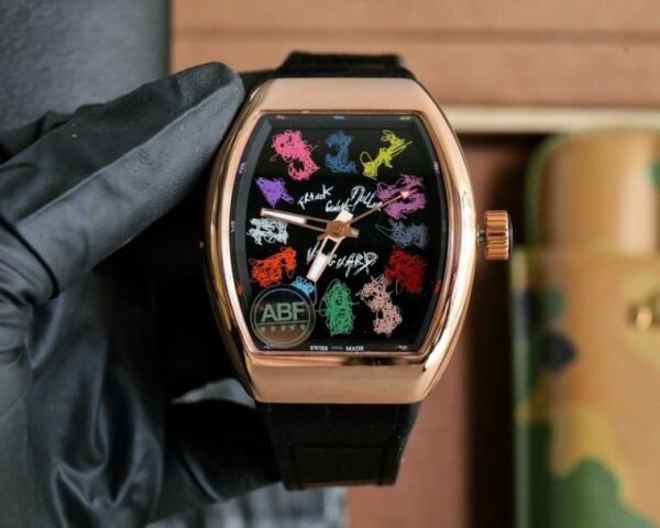 Franck Muller Vanguard Graffiti Gold Men’s Watch