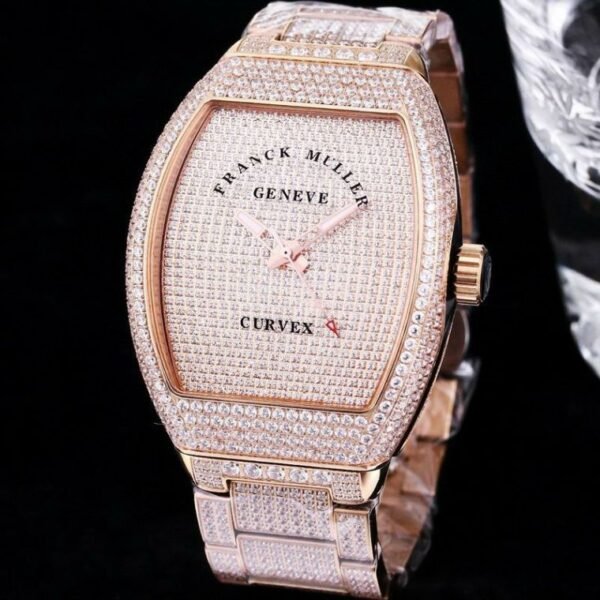 Franck Muller Vanguard Diamonds Gold Luxury Men`s Watch
