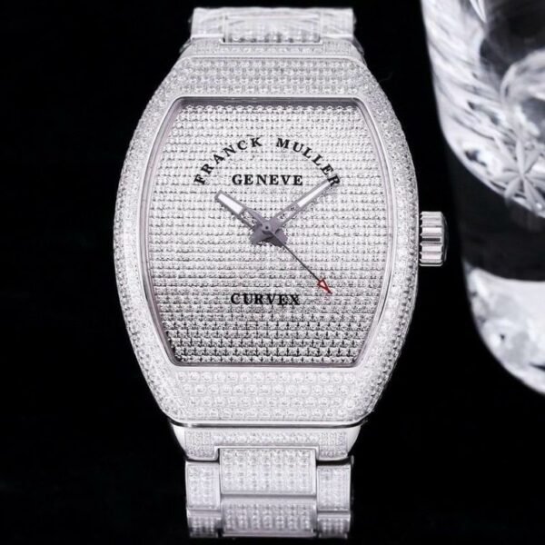 Franck Muller Vanguard Diamonds Silver Luxury Men`s Watch