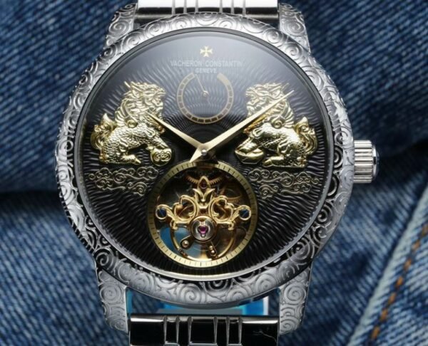 Vacheron Constantin Lion Tourbillon Engraved Men`s Watch