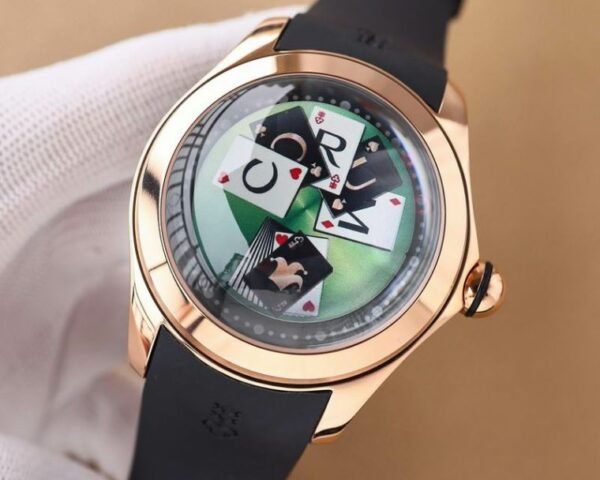 Corum Bubble 47 Playing Cards Gold Luxury Men’s Watch