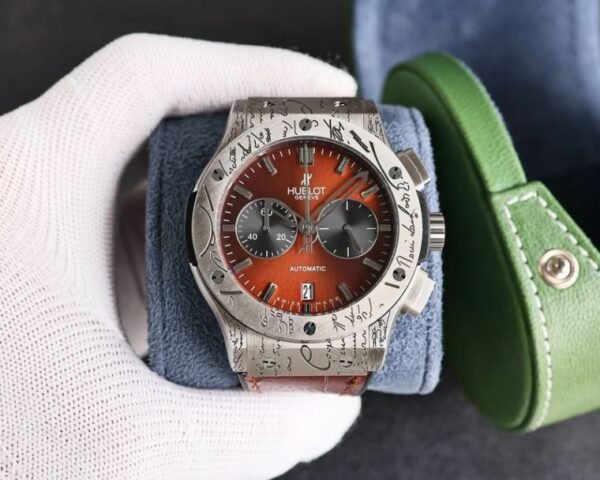 Hublot Big Bang Brown Dial Engraved Luxury Men’s Watch